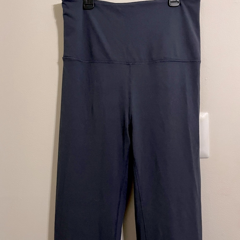 GAIAM Blue High Waisted Flair Pants